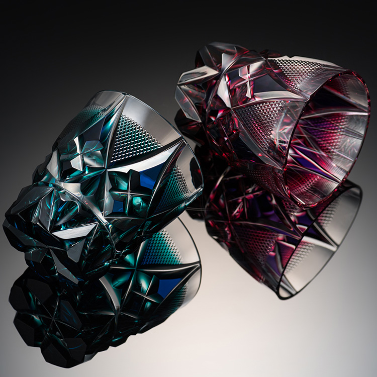 島津薩摩切子】二色タンブラー C-213 | 藤巻百貨店