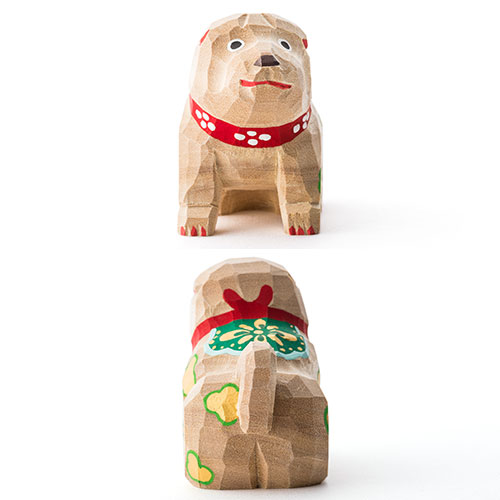 高橋勇二】奈良一刀彫 干支飾り「戌（いぬ）」 | 藤巻百貨店