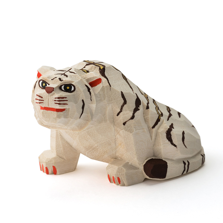 高橋勇二】奈良一刀彫 干支飾り「寅（とら）」 | 藤巻百貨店