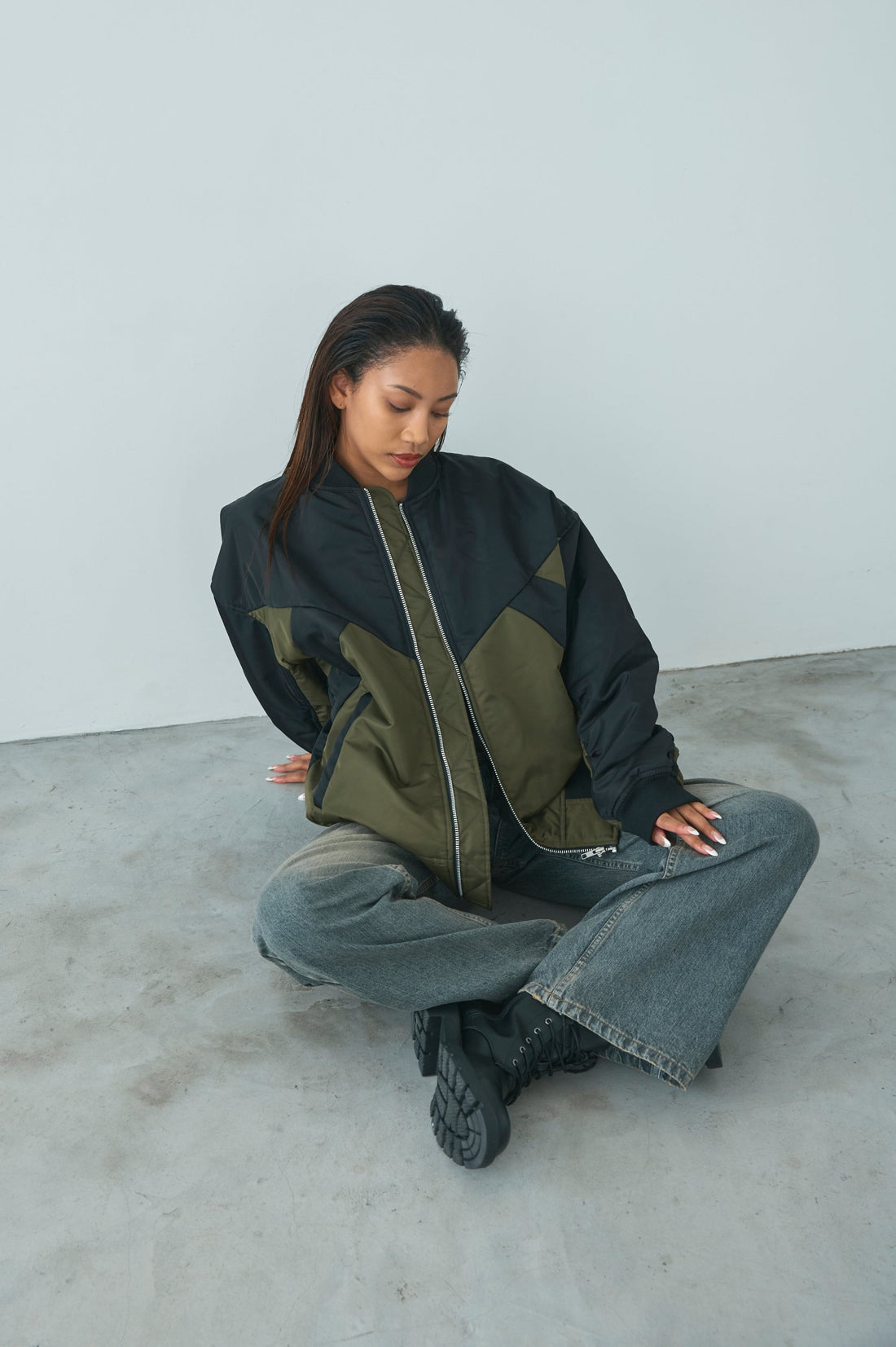 明日の朝発送可】 XG Oversized MA-1 ジャケット ワッペン Oversized