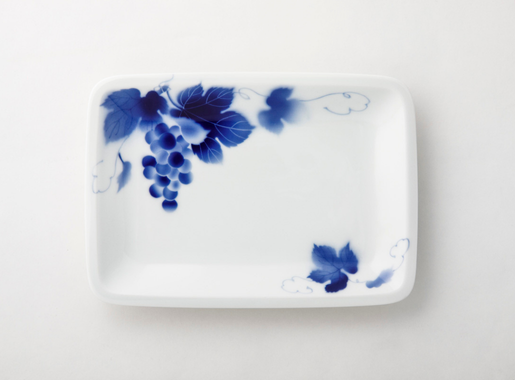 2305 深川製磁 青磁 角皿 3客 2305 深川製磁 青磁 角皿 3客 有田焼