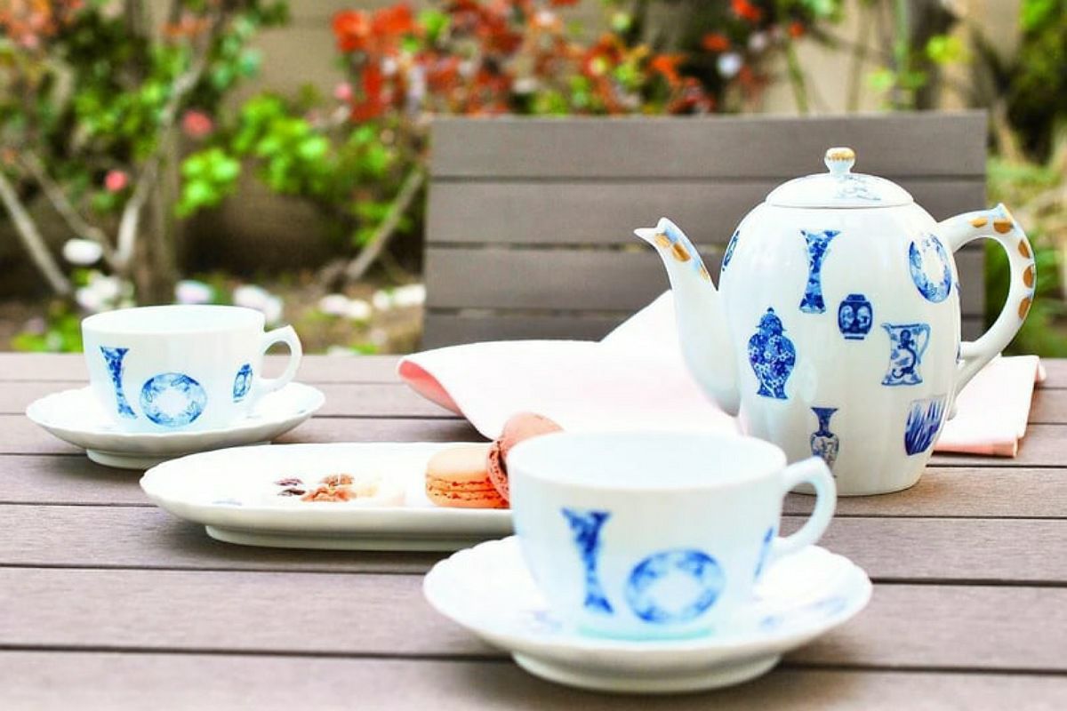 深川製磁＊未使用＊＊ 1974 深川製磁 菊 鳥 蓋物 未