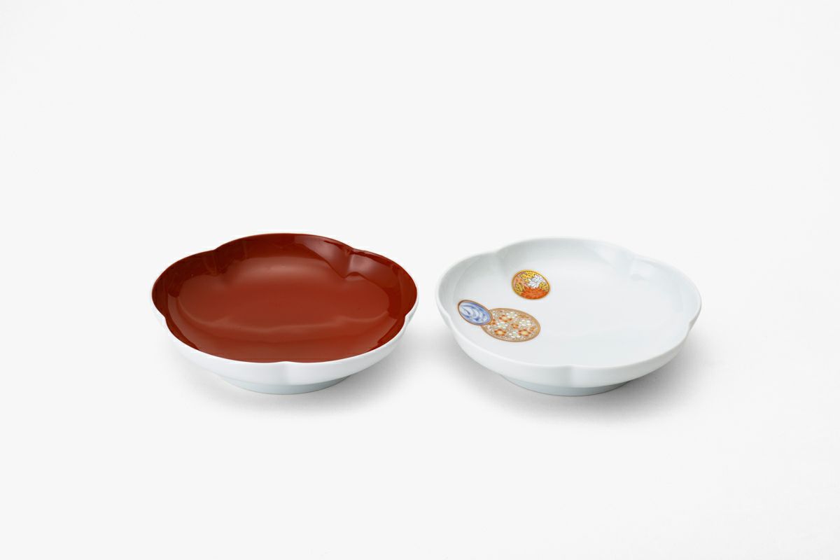 昭和レア物30年代古い深川製磁有田焼皿10枚揃いもう手に入らない飾り品