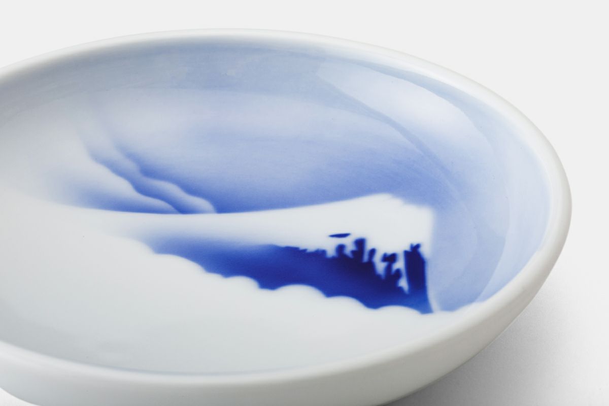 深川製磁桜富士取り皿⑤ 深川製磁桜富士取り皿⑤ 深川製磁桜富士取り皿