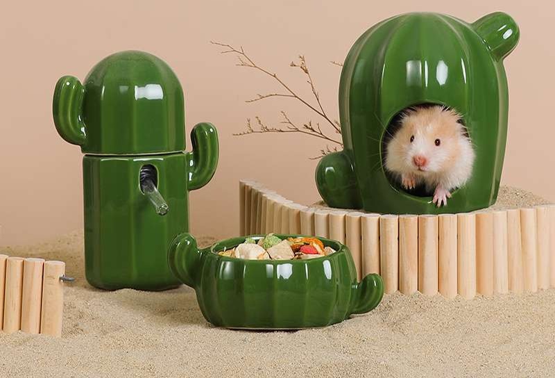 ハムスターケージ サボテンセラミックハウス ハウス|ハムスターケージ