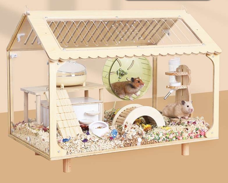 ハムスターケージ 全景ハムスターパラダイスケージ 木製|ハムスター