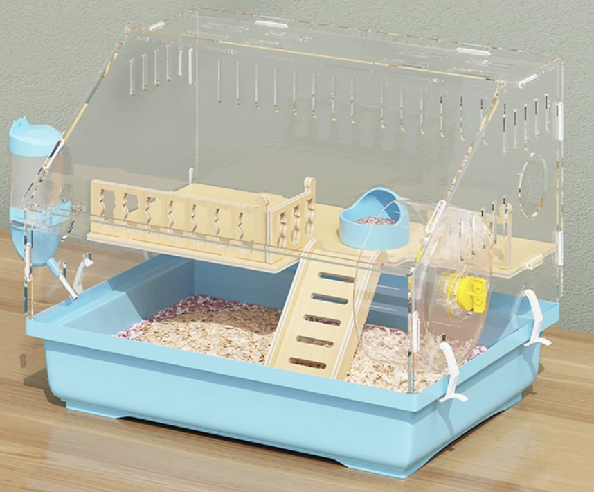 ハムスターケージ ハムスター快適ビューホーム 木製|ハムスターケージ