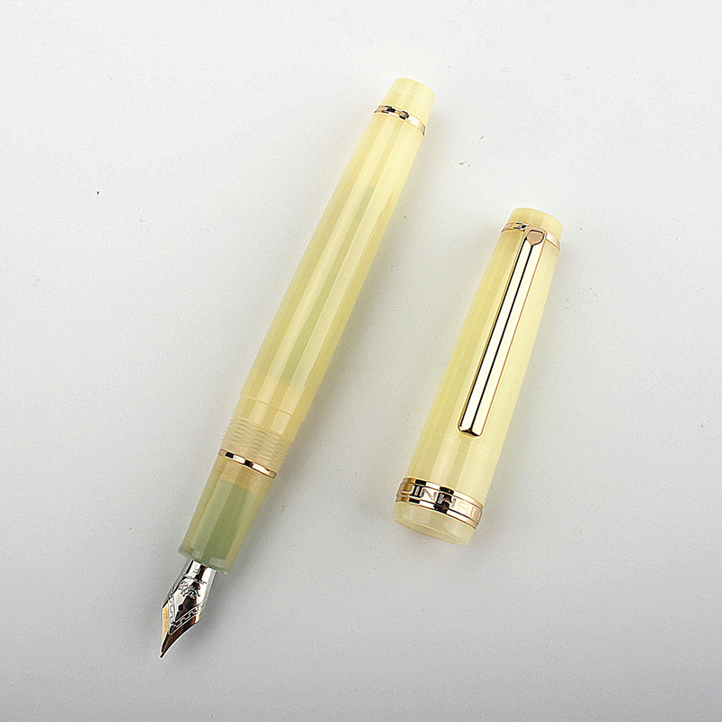 透明感が美しい】クリアカラー万年筆 - 金装飾で高級感を演出 細字