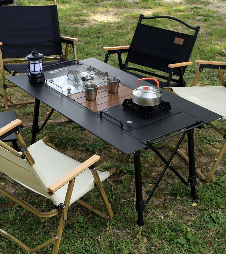 アルミ製折りたたみソロキャンプテーブルセット 折りたたみ|アウトドア
