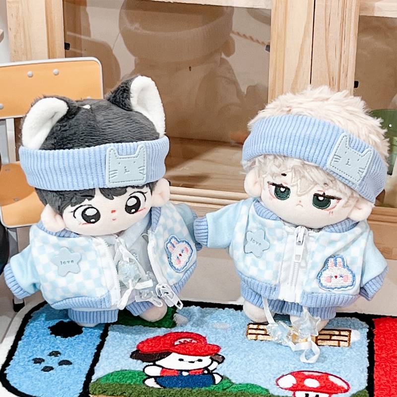 20cm ぬいぐるみ用 ぬい服 帽子 ジャージ セットアップ 上下
