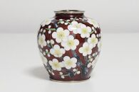 尾張七宝窯元 加藤七宝製作所】3寸玉形 赤透 梅詰花瓶 | JTBの