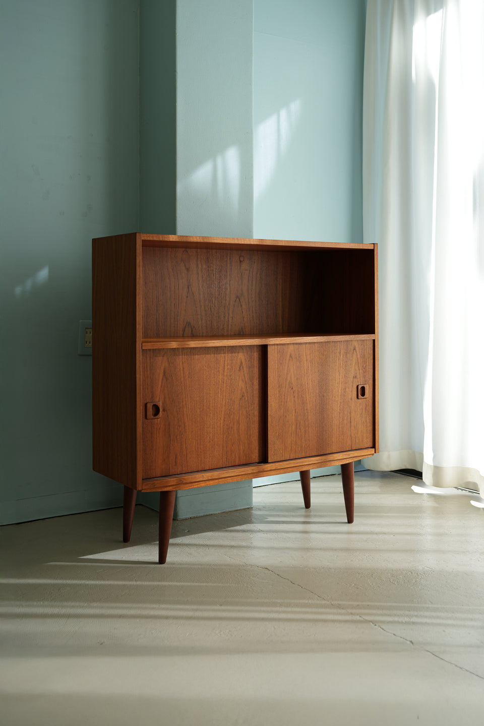 デンマークヴィンテージ キャビネットシェルフ 本棚 チーク材 北欧家具