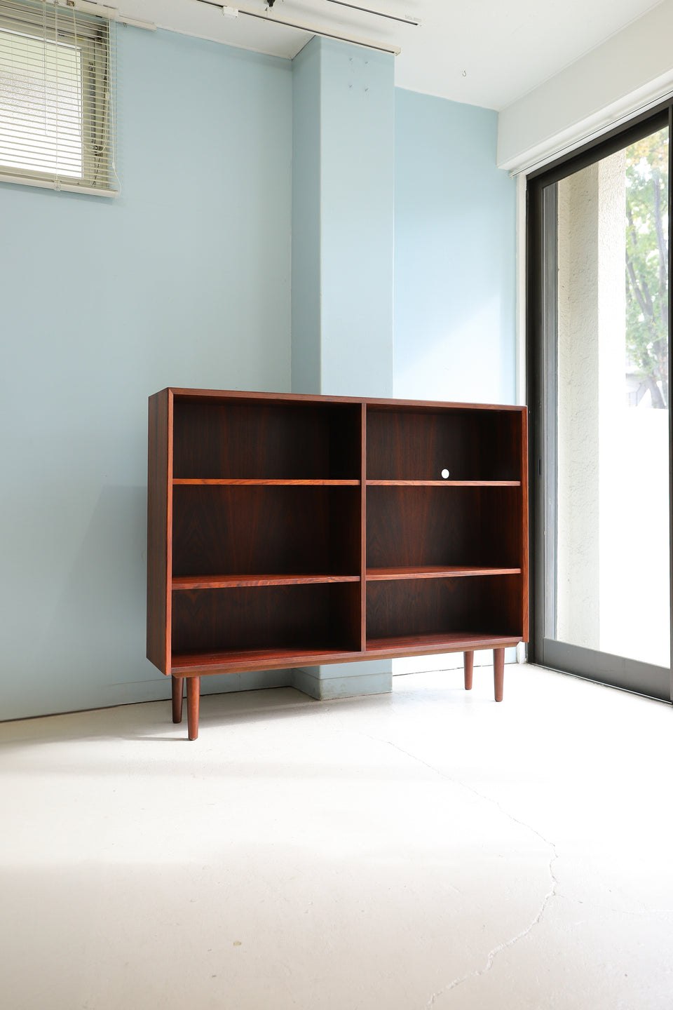 デンマークヴィンテージ ブックケース 本棚 ローズウッド 北欧家具