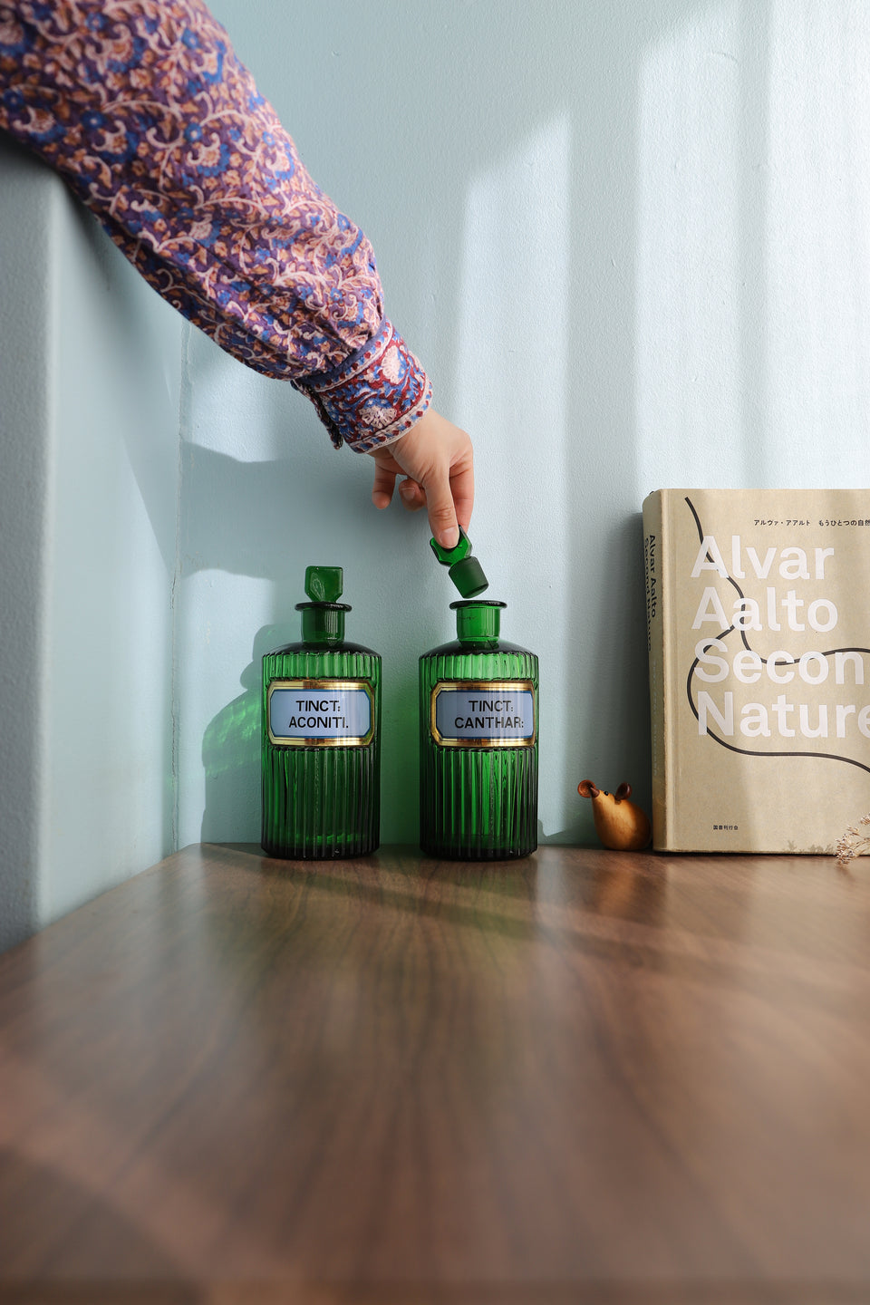 イギリスアンティーク 薬瓶 ガラスボトル インテリア/UK Antique