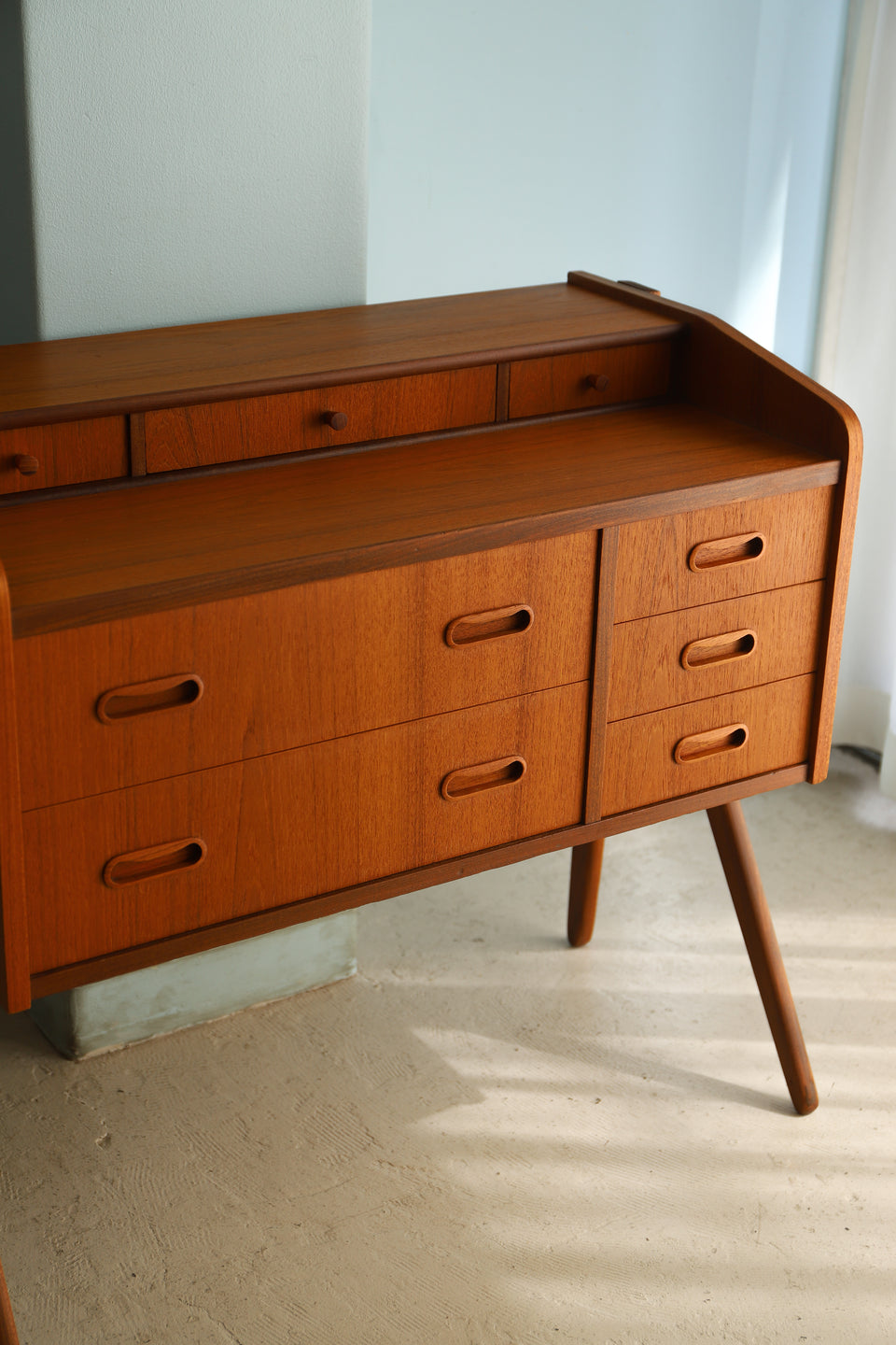 デンマークヴィンテージ チェスト チーク材 収納 北欧家具/Danish