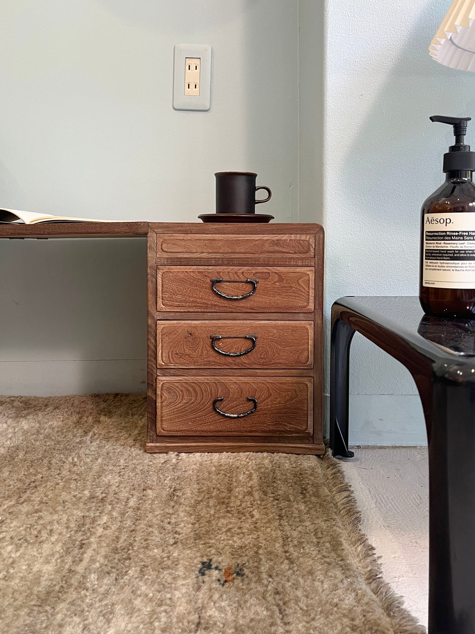 三つ折り文机 古道具 山田梅吉 大正アンティーク/Japanese Antique