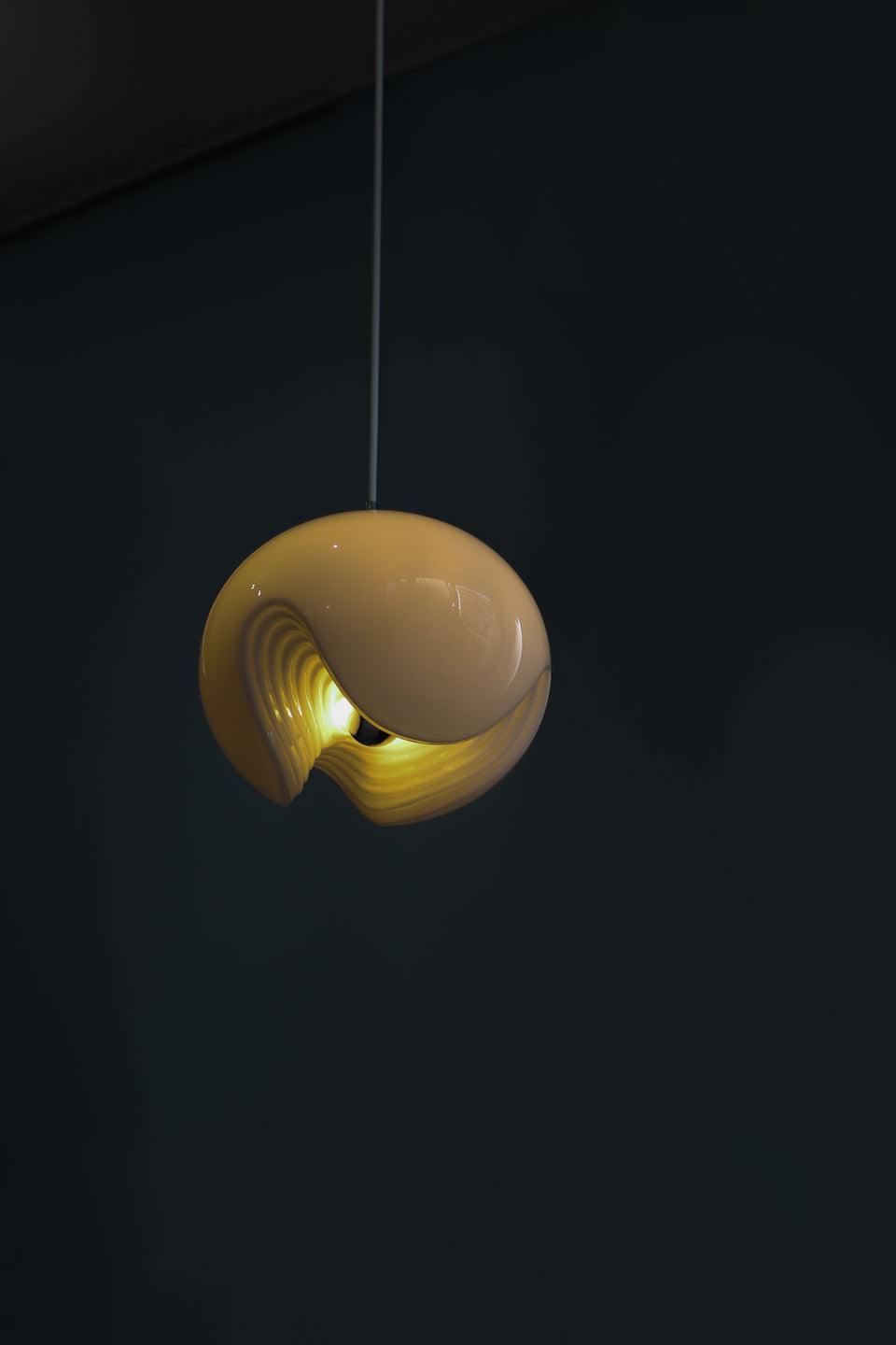 ペンダントランプ ドイツ製 カットグラス ミッドセンチュリー 北欧