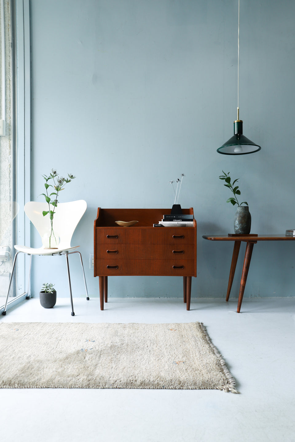 デンマーク ヴィンテージ チェスト 棚 3段 チーク材 収納 北欧家具