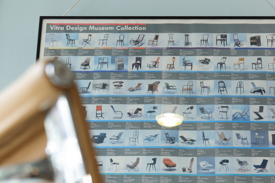 ヴィトラ デザイン ミュージアム チェア コレクション ポスター 額
