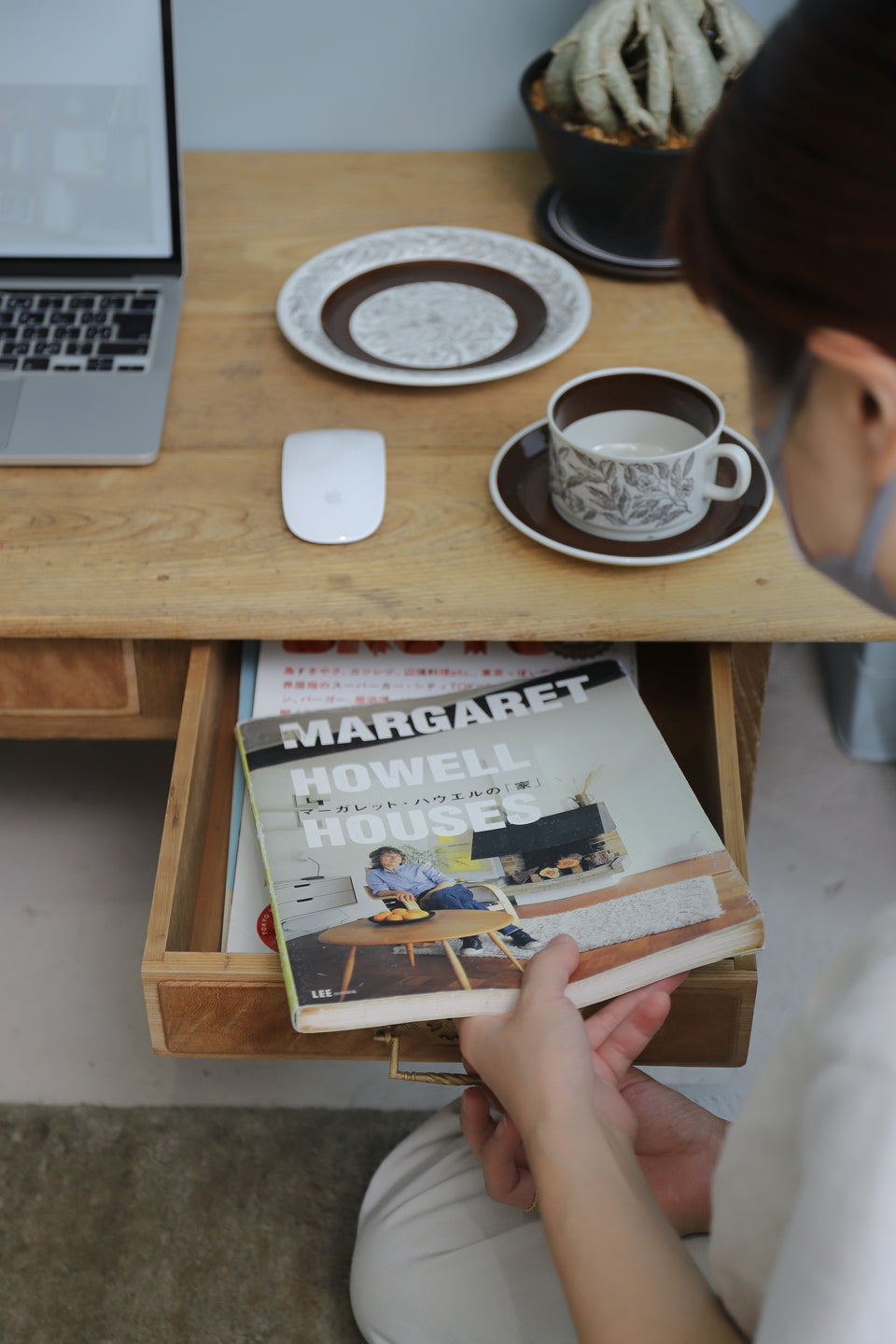 ジャパンヴィンテージ 文机 座卓 ローテーブル 古道具/Japanese