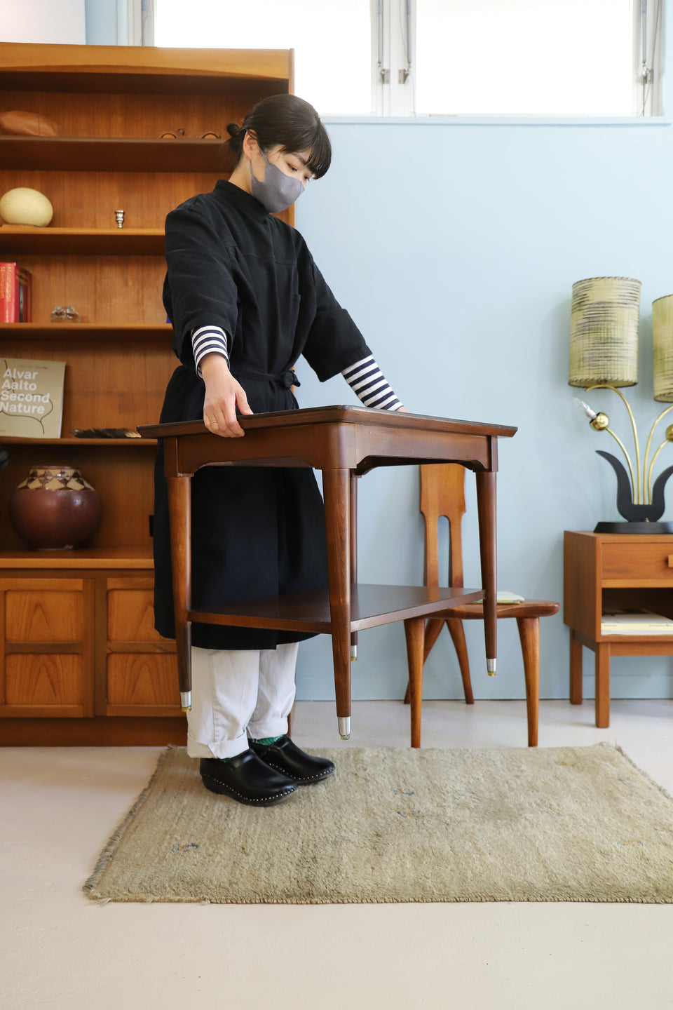 ローズウッド/ミッドセンチュリー◾️サイドボード リビング