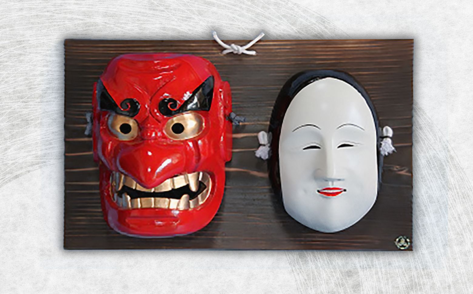 高千穂神楽面（対・塗り）神楽 神楽面 夜神楽 伝統 伝統工芸品 工芸品