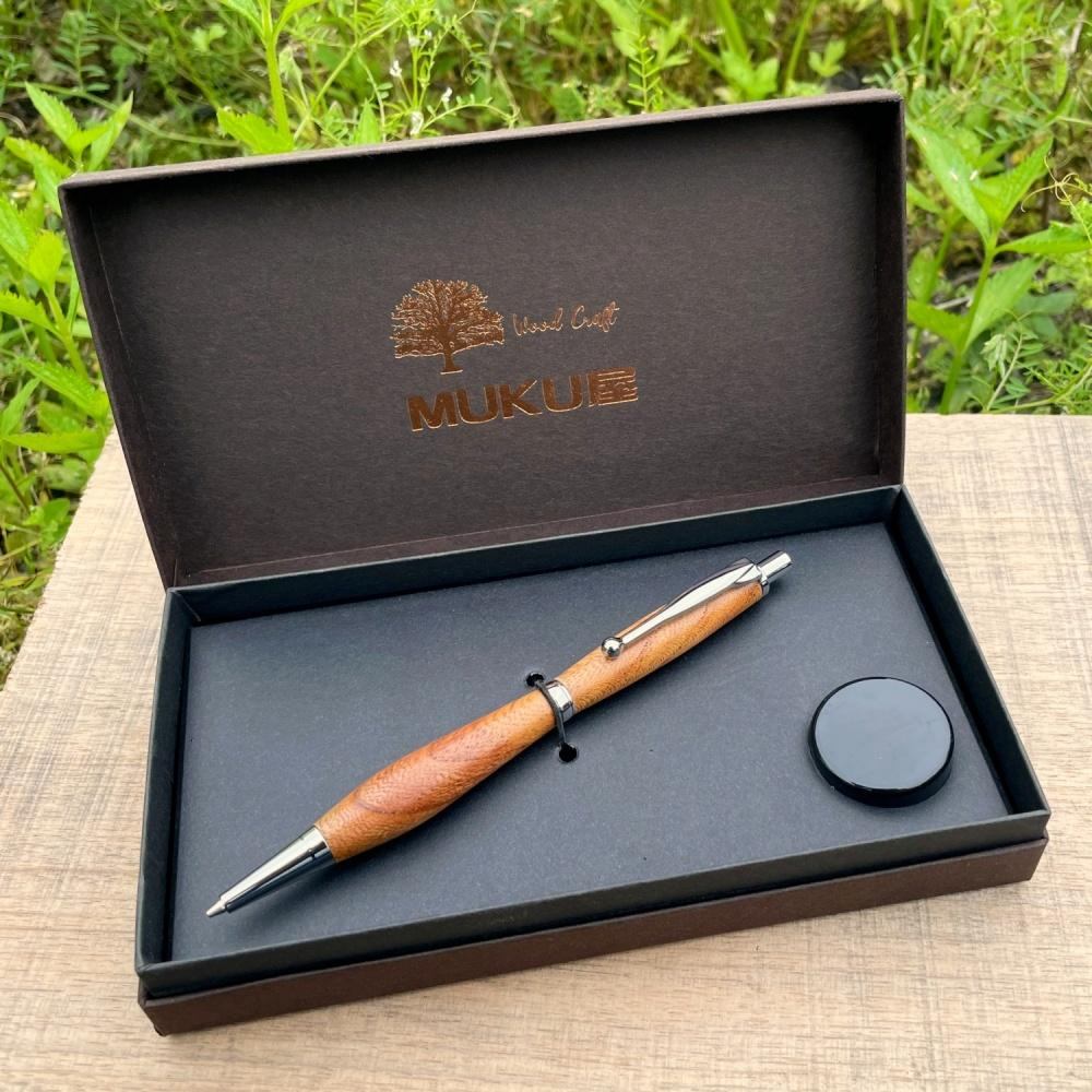 木軸シャープペンシル 0.5mm（欅 ケヤキ）艶消し仕上げ2Pice】木製