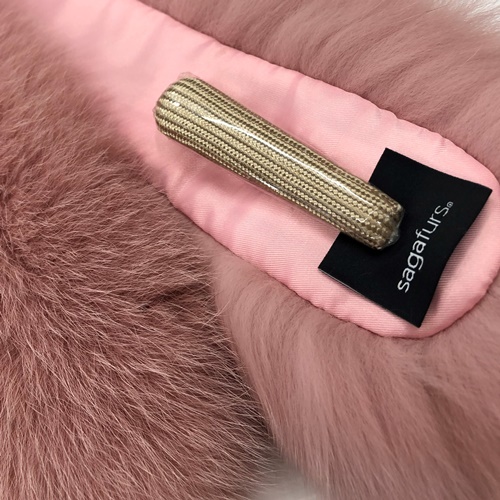 イタリア染め シャドー フォックス ファー マフラー （ストロベリー