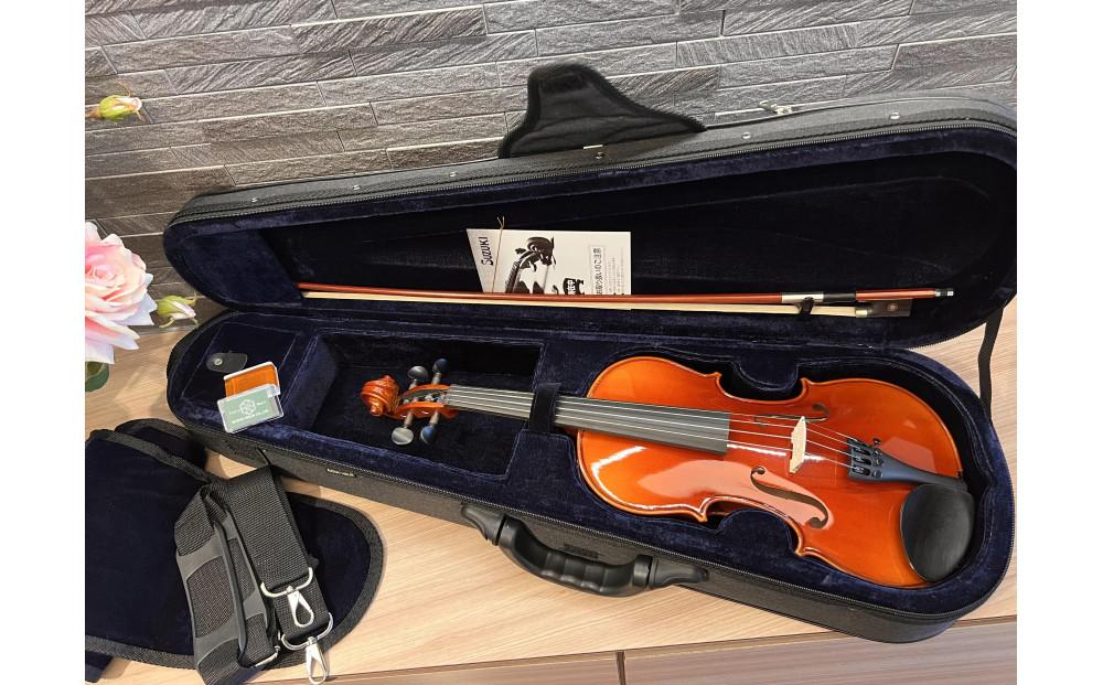 SUZUKIオリジナル バイオリンケース 三角型【サイズ：4/4