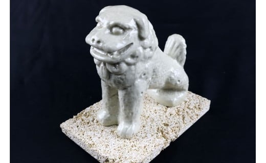 富盛の石彫大獅子【レプリカ】2体セット - シーサー 民芸品 工芸品