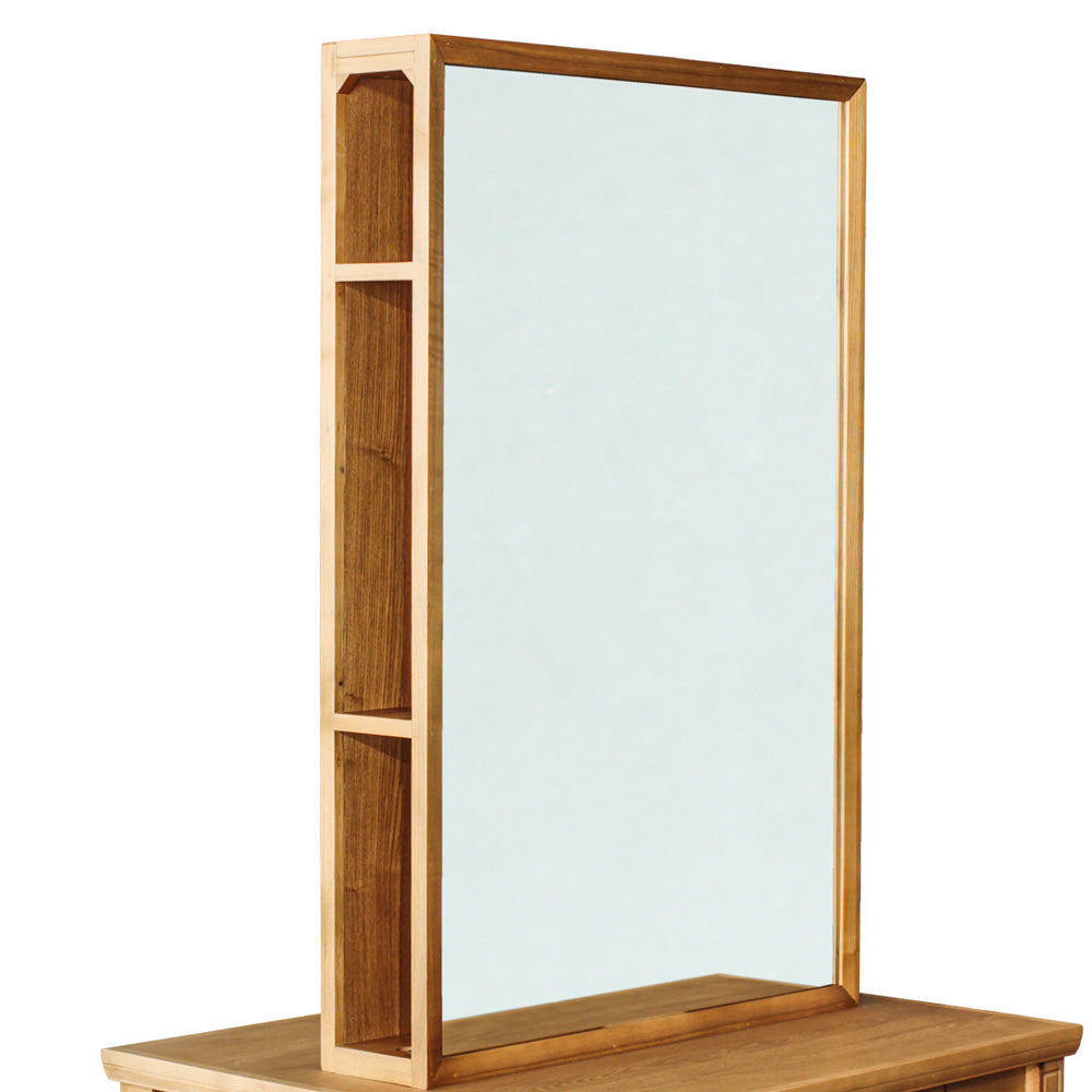 ヘアサロン |美容室 |セット面 |ミラー |ドレッサー | ウッド