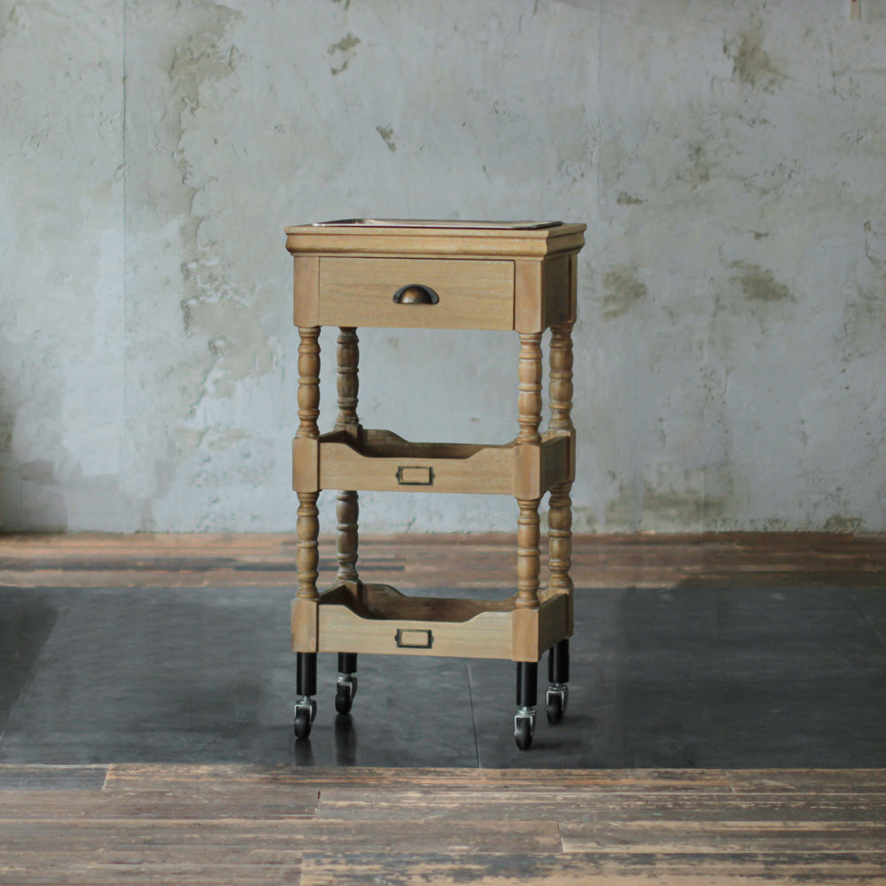 サロン用アンティークワゴン（ブラウン）ルシール 2023.03 – mateli