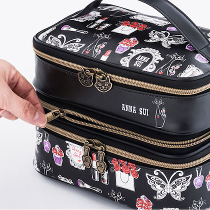 ANNA SUI COLLECTION BOOK 2つに分かれるバニティポーチ ＜セブン限定