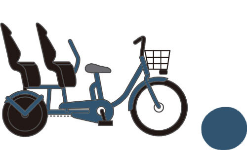 非電動】ふたごじてんしゃ 水色×オフホワイト ふたごじてんしゃ | OGK