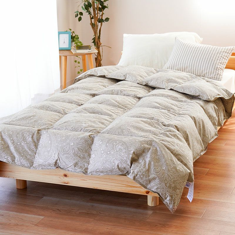 西川 増量タイプ ダックダウン90％ ダウンケット シングルロング