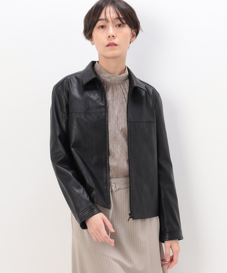 合成皮革 シングルライダース（01-07VE03-203）｜K.T キヨコ タカセ