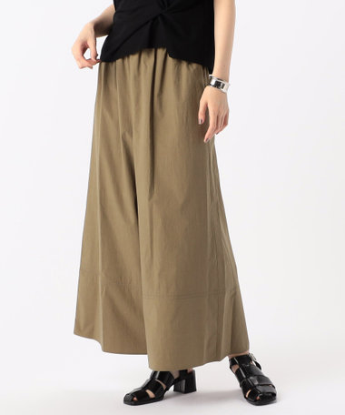 コットンタイプライター ギャザーワイドパンツ（01-05PG07-204）｜K.T