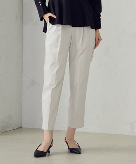 美しいベーシックパンツ】ストレッチテーパードパンツ（38-52PK56-205