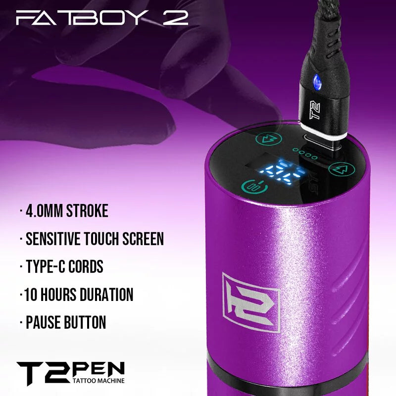 T2 FATBOY2 T2 ファットボーイ2 ワイヤレスペン型 タトゥーマシン T2