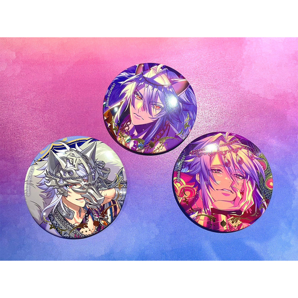 ゆめくろ エミリオ 箔押し缶バッジ 太陽覚醒 57点 ゆめくろ エミリオ