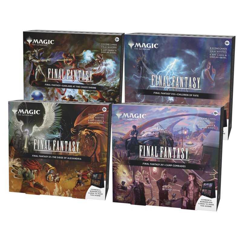 MTG – Final Fantasy Scene Box Bundle (All 4 Boxes, English), 159,99 €