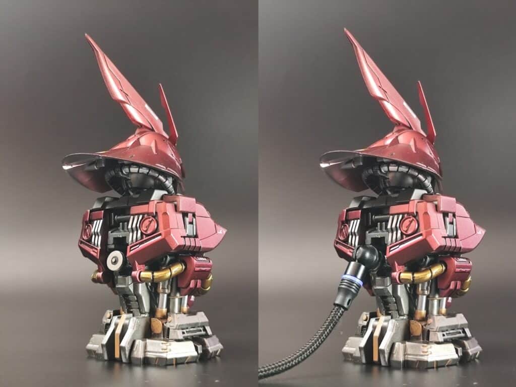 MSメカニカルバスト サザビー 完成：LED改造とキャンディ塗装の魅力