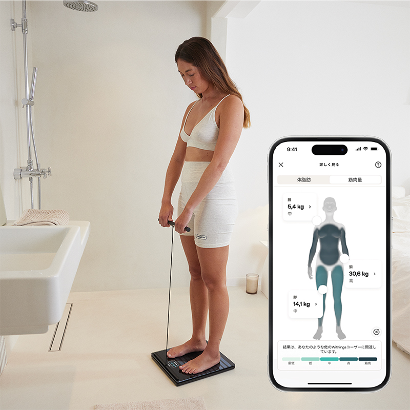 Segment」 ダイエット・健康 WITHINGS BODY SEGMENT 体重計