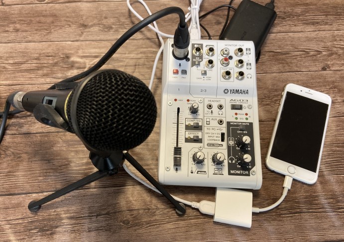 YAMAHA AG03 DJミキサー iPad接続 YAMAHA AG03 DJミキサー iPad接続