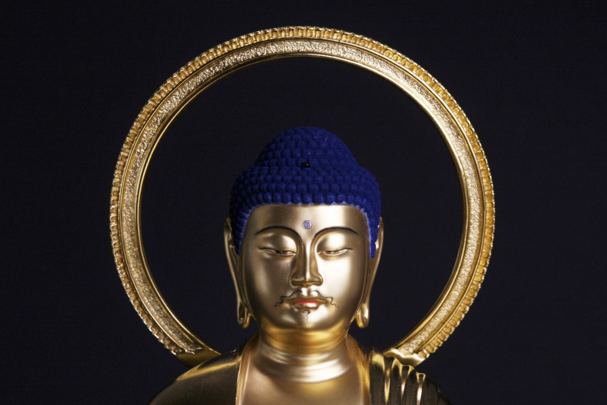 仏教美術 古銅鍍金 釈迦如来立像 仏像 V 5072A 仏教美術 古銅鍍金 釈迦