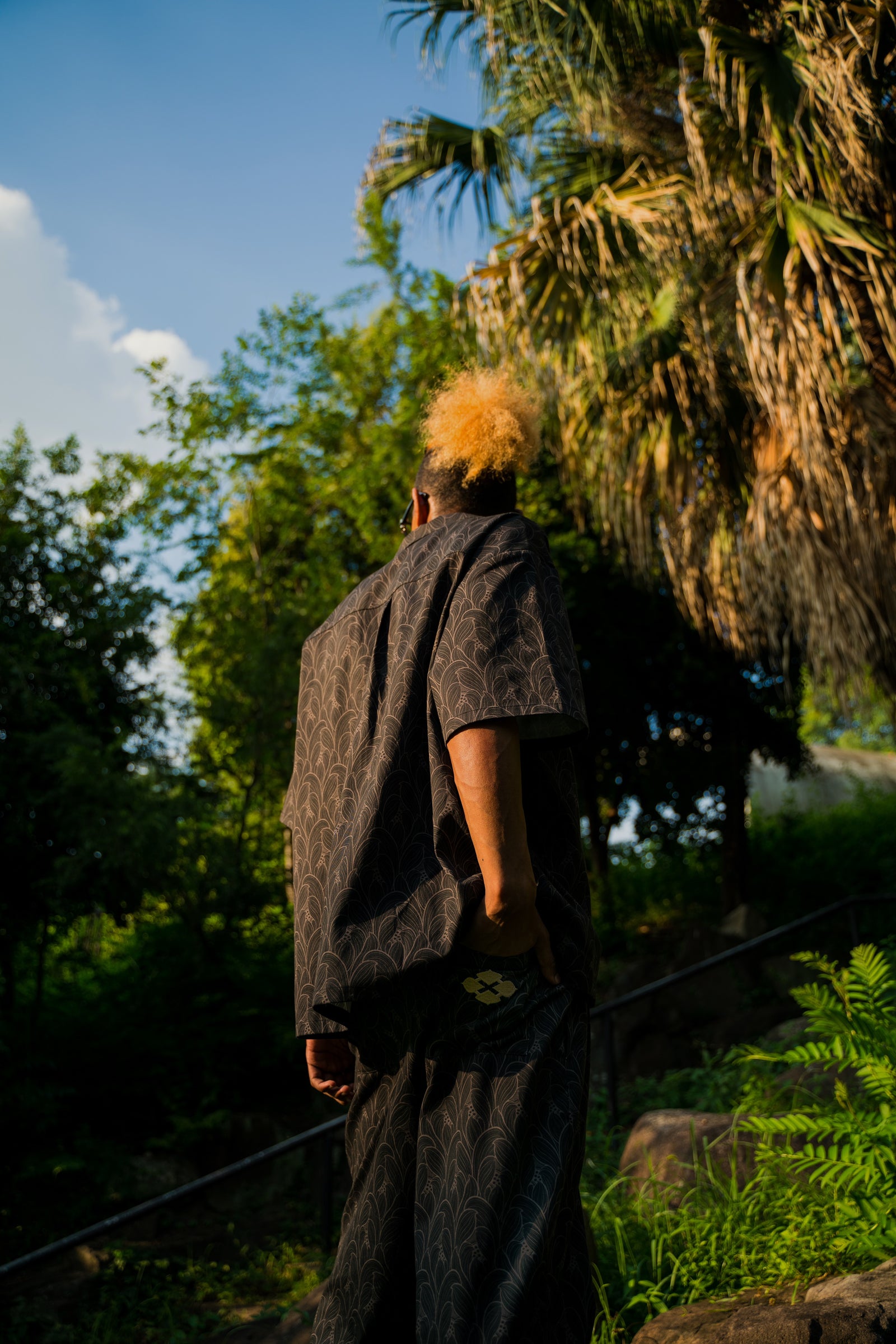 LOTUS BUDS PATTERN TROUSERS – GXX