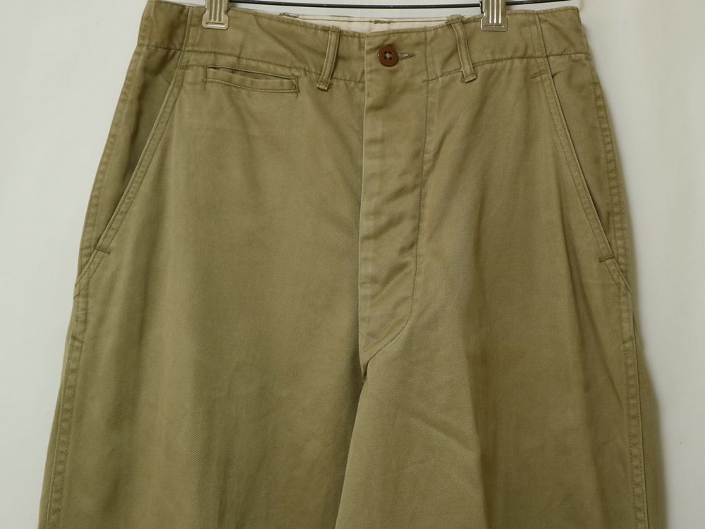 40s 50s vintage M-45カーキチノパン us army