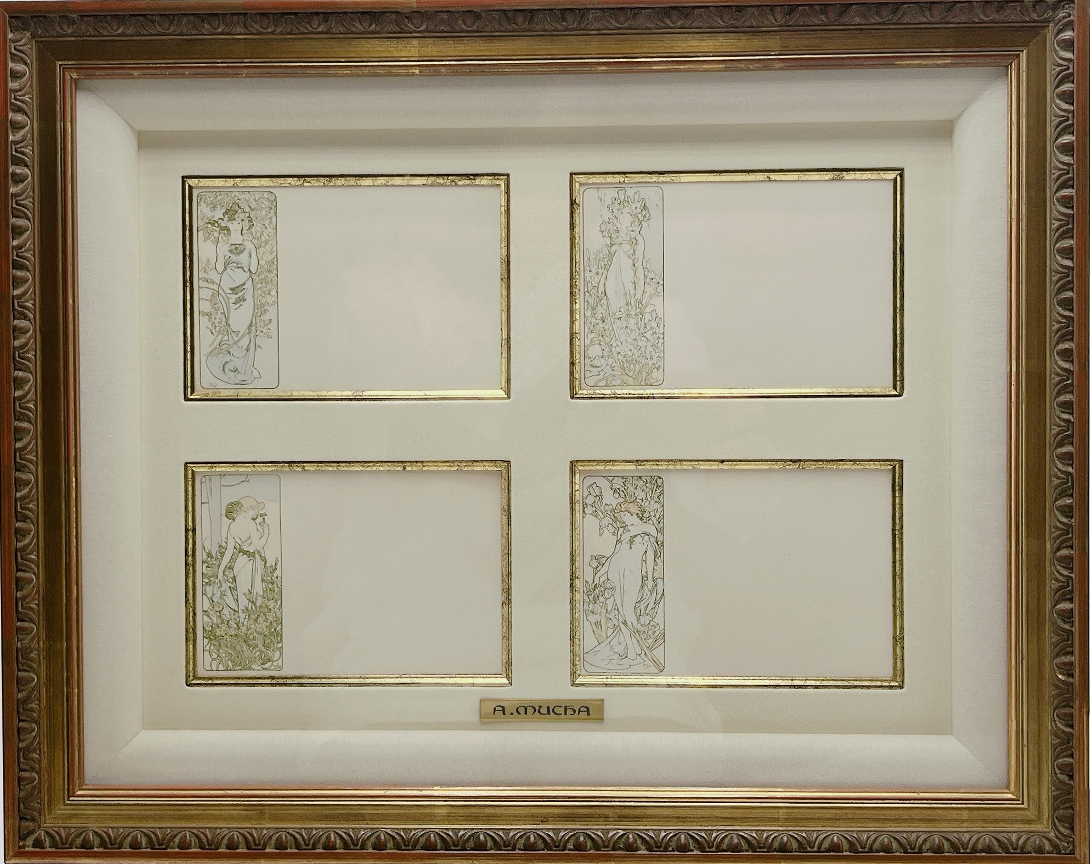 SHIN】アルフォンス・ミュシャ「12ヶ月の絵葉書：12月 Decembre