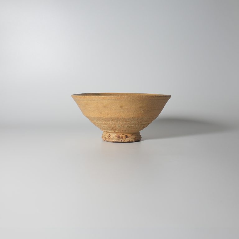 黄瀬戸 筒茶碗 φ10.9cm 古陶磁 古瀬戸 時代 茶道具(RC913) 黄瀬戸 筒