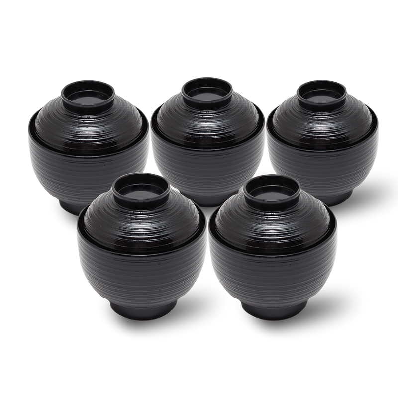 輪島塗 慶塚 春秋蒔絵糸目吸物椀 五客揃 – Gallery Nisui